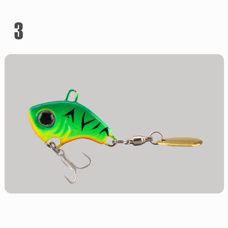 Long-Distance Casting Vib Lure: Rotating Sequin Cyclone for Sea Fishing & Perch