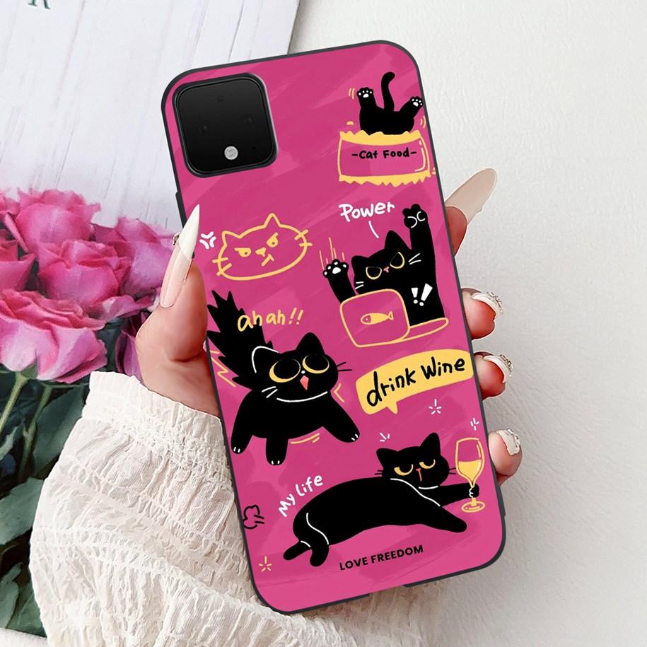 Pour Google Pixel 4 XL Coque Pixel XL4 Housse Marbre de Luxe Dessin Animé Silicone Souple TPU Étuis de Téléphone Pour Google Pixel 4XL G020J Pare-chocs