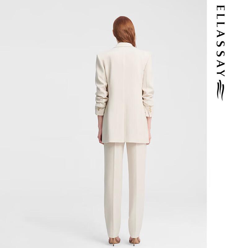 ELLASSAY Women's High-Waisted Button Slacks