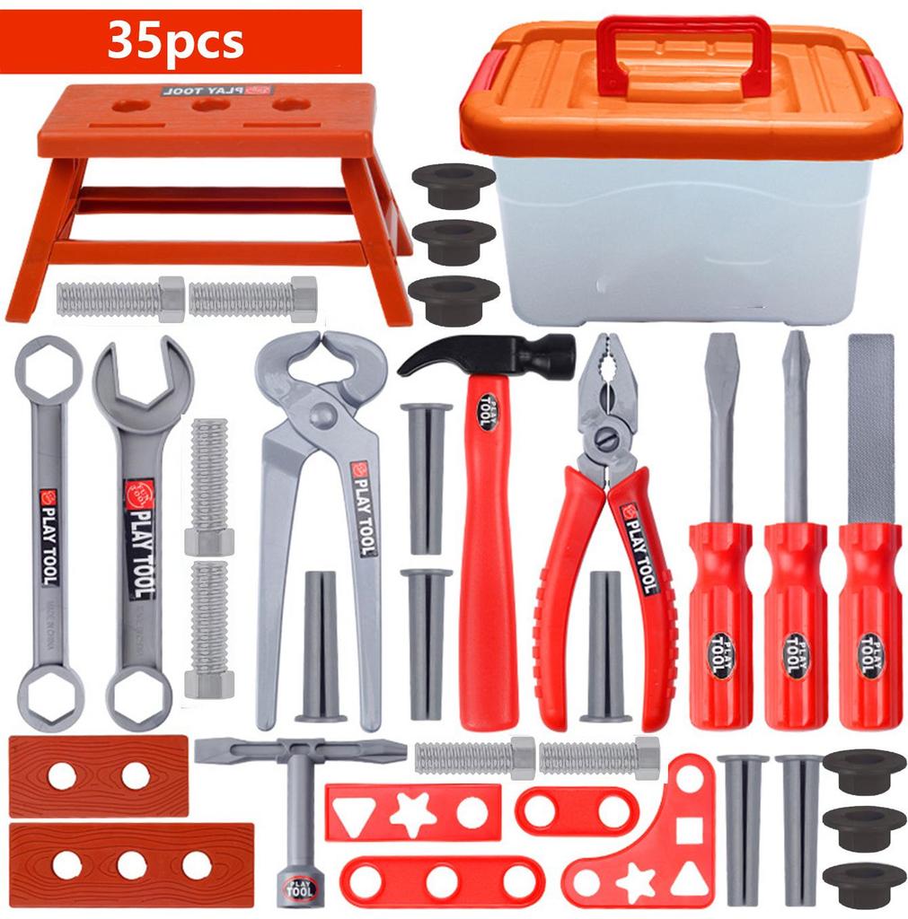 Kids' Simulation Toolbox: Educational Repair Play Set with Screwdriver and Screws