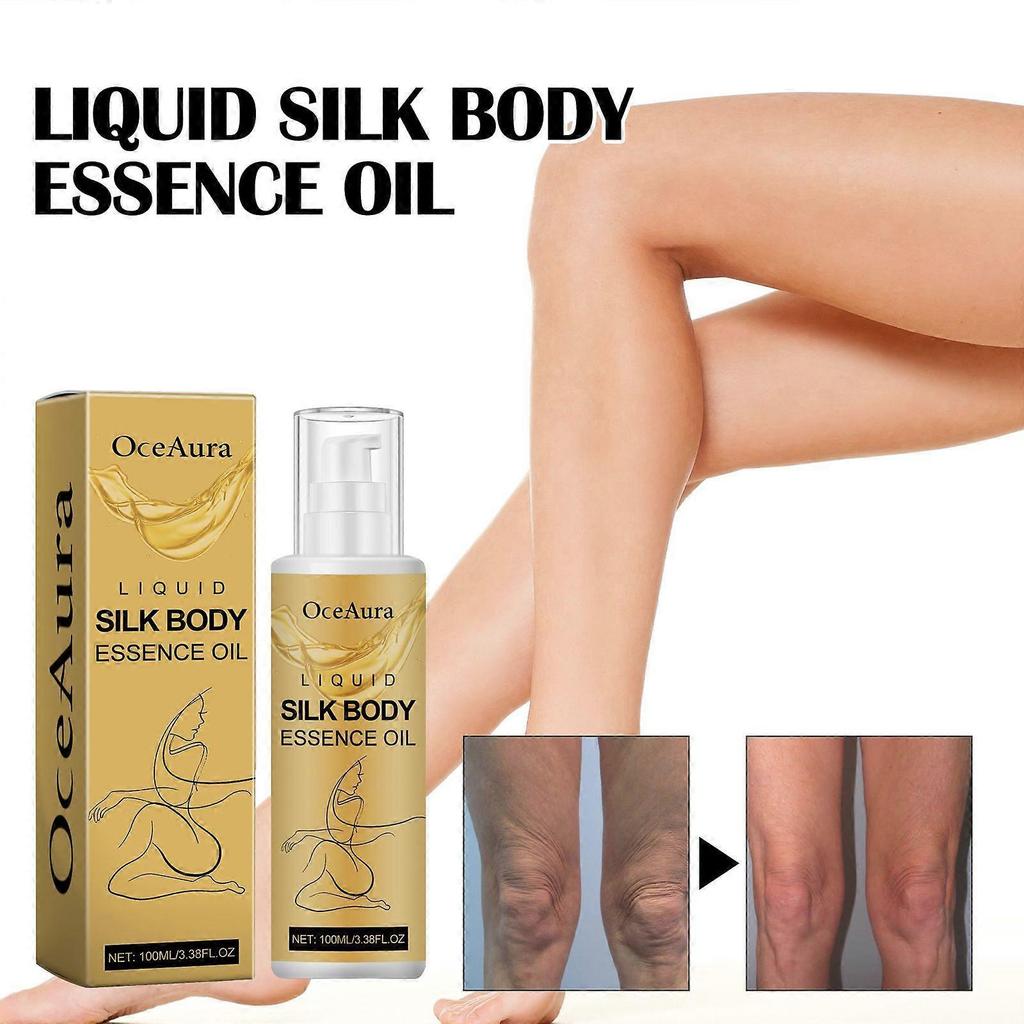 OceAura Liquid Silk Body Essence Oil, Firming Skin Filling Water Tender Skin Moist Fresh And Not Greasy Skin Oil Less