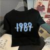 1989 Women's Concert Cropped Tops Oversized Country Music Shirt Music Lover Shirts Taylors Merchandise Oversized Album Fan Gift