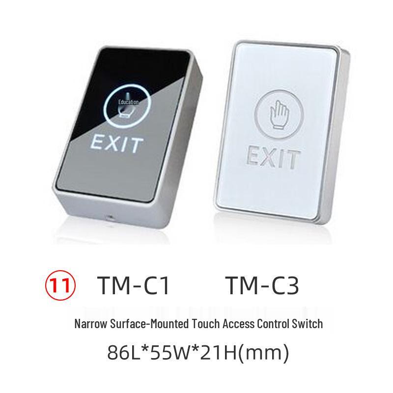 Infrared Sensor Touch Key & Glass Break Alarm Button for Emergency Access Control