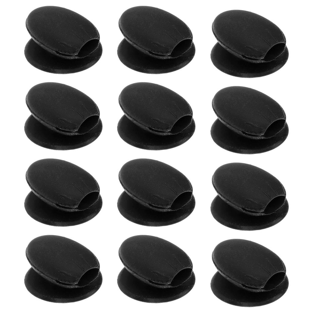 12Pcs Lip Brush Dustproof Covers Silicone Makeup Anti-Lost Protective Travel Accessories Silicone Lip Brush Cover