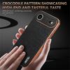 AZNS For iPhone 17 Air Case Electroplating Crocodile Texture PU+TPU Phone Cover