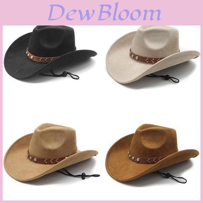 Vintage Brown Denim Hat With Wide Brim For Sun Protection And Breathability