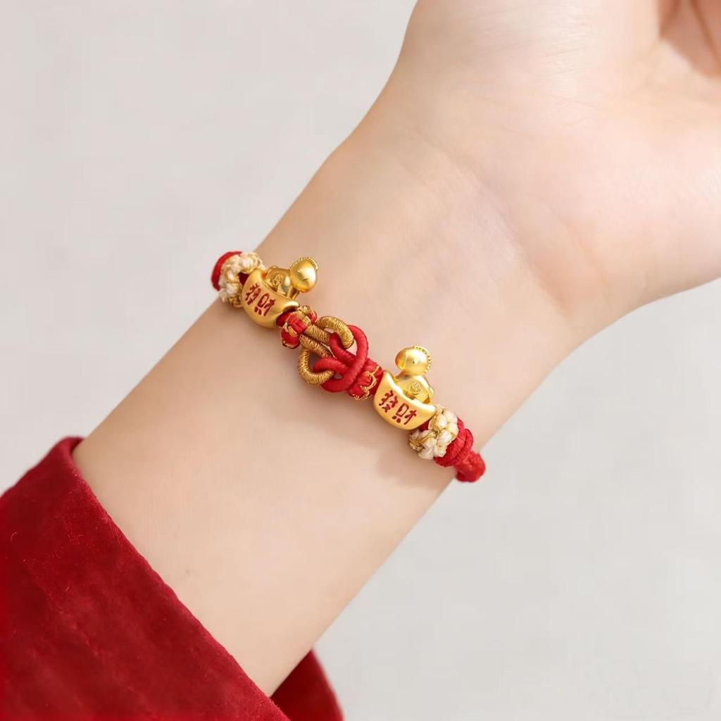 2026 Year of the Horse Red String Zodiac Bracelet - Handwoven Ethnic Style Jewelry, New Year Gift