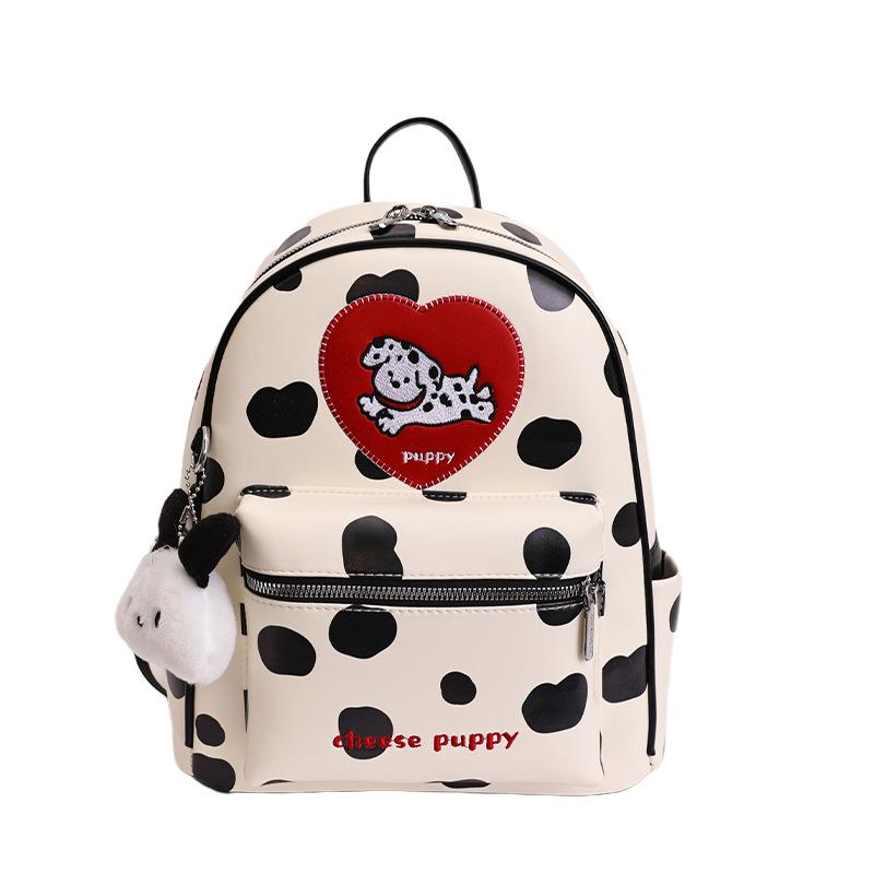 Schoolbag Korean original design cute Dalmatians backpack women 1011 new large-capacity student schoolbag commuter backpack