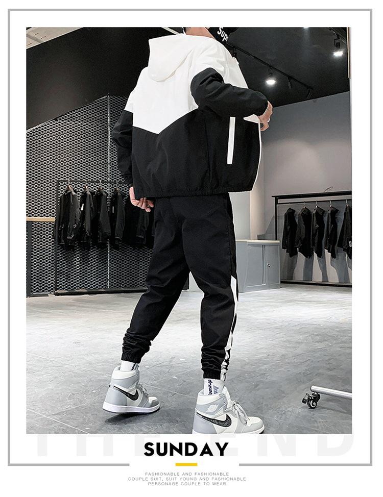 2025 Autumn/Winter Men's Trendy Casual Two-Piece Sports Suit