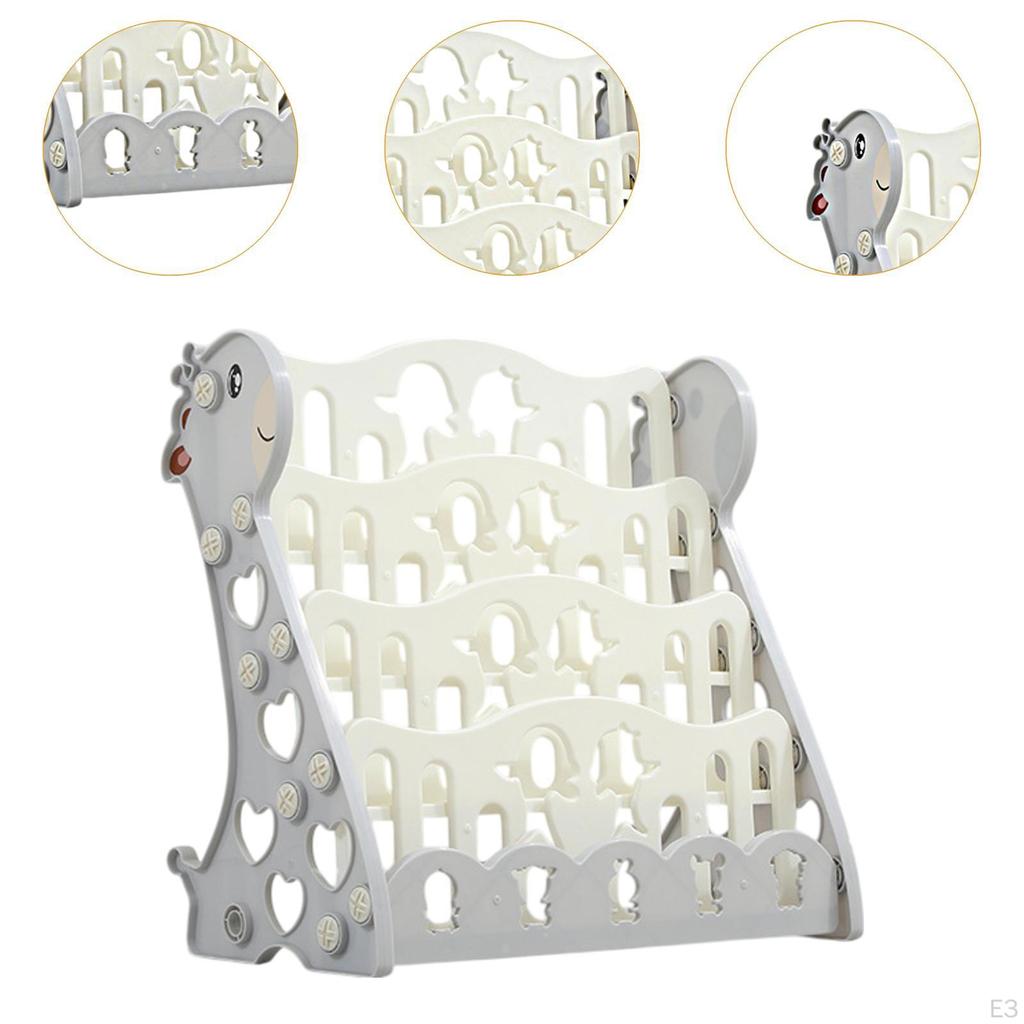 Kids Bookshelf Utility Magazines Organizer for Nursery Office Classrooms