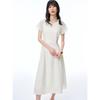 PEACEBIRD Women's Elegant A-Line Waist-Cinching Summer Midi Dress
