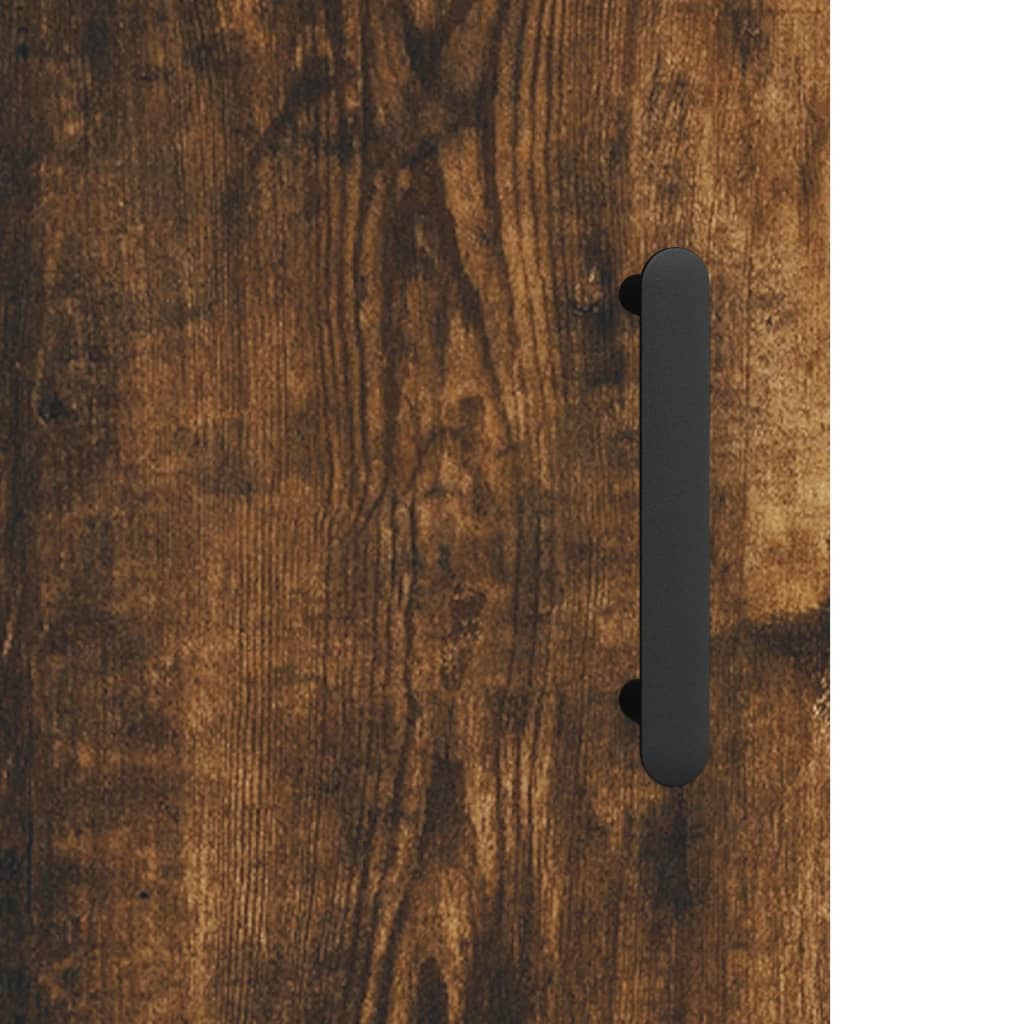 Wall Mounted Cabinet Smoked Oak Finish 60 x 31 x 70 cm Engineered Wood