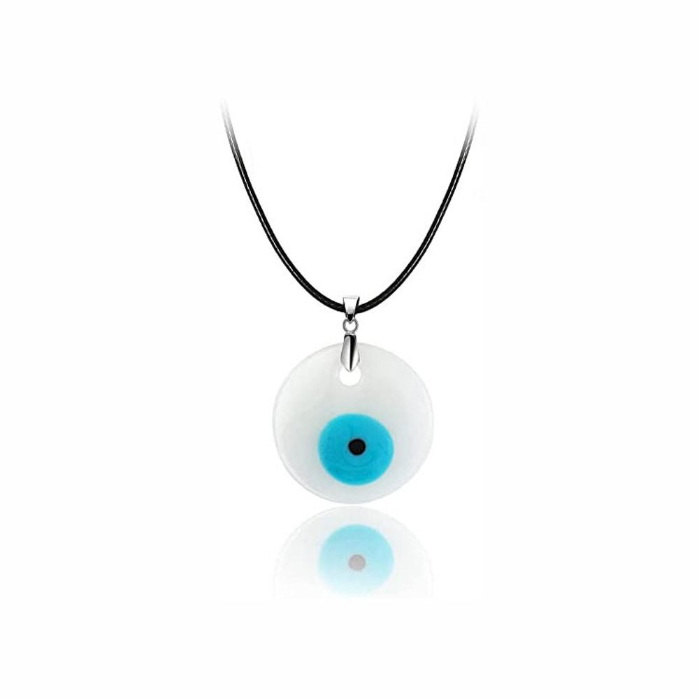 Couple Necklace Lucky Clavicle Chain Necklace for Women Choker Blue Eye Pendant Amulet Necklace
