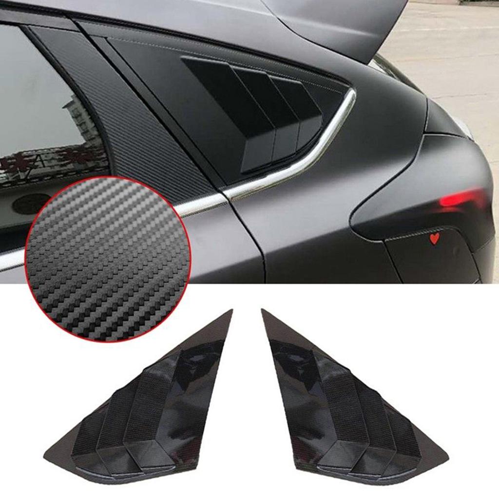 Rr Window Louve  Car Rr Window Blinds Side Tuyere Louve  Vent for    ST   MK3 Hatchback Carbon    
