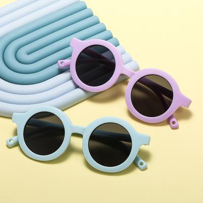 European and American Round Frame Children's Polarized Sunglasses Cute Export Baby Baby Sunglasses Uv-Proof Glasses