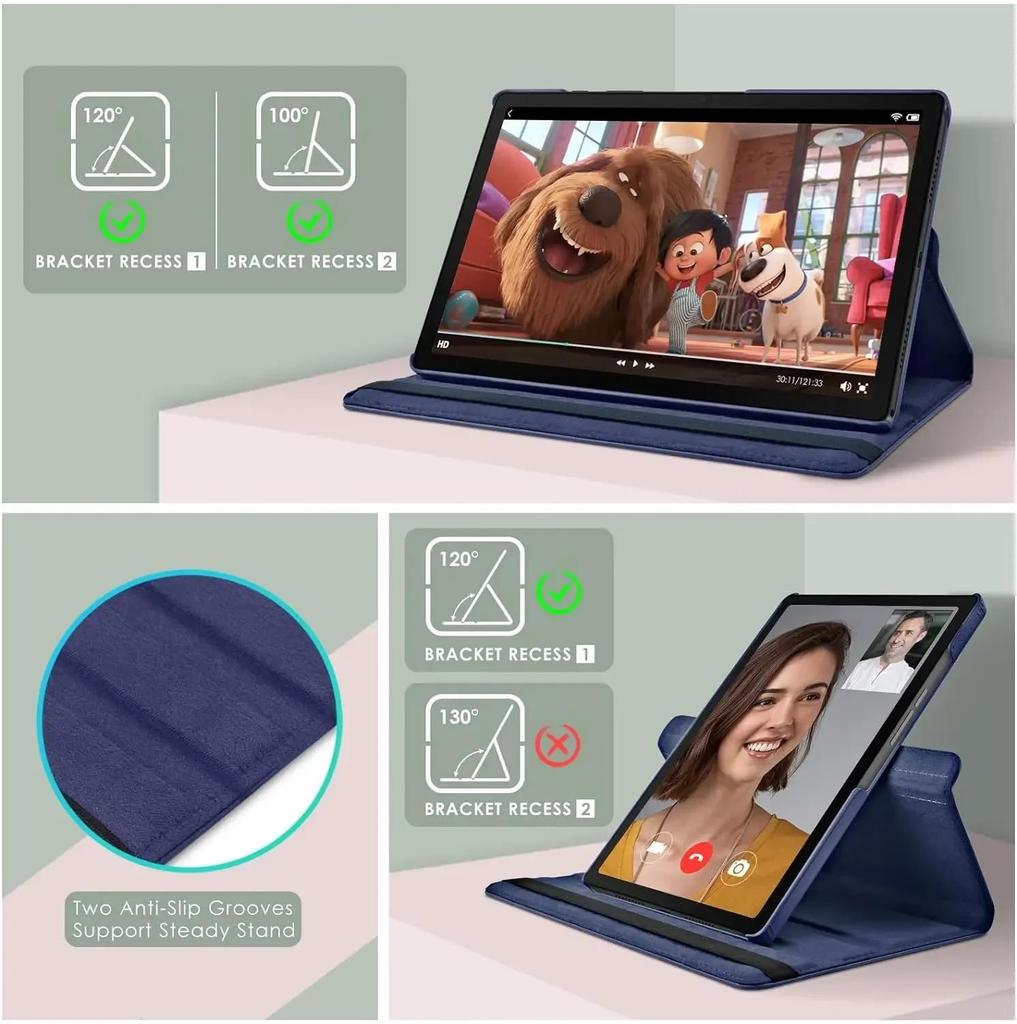 360 drehbare Hülle für Samsung Galaxy Tab A9+Plus 11 SM-X210 X215 X216 5G Tablet-Abdeckung Tab S9 11 X710 S9 FE 10.9 X510 Hülle