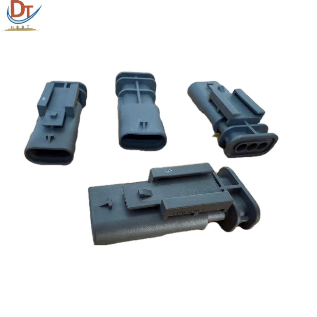 2-1703494-1 Car Wiring Harness Connector: 3P Plastic Shell Plug
