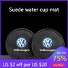 VW GTI GOLF 2026 Hot For VW VOLKSWAGEN 2Pcs Car Water Cup Mat Suede Non-Slip Coaster Accessories For VW GTI Polo Golf Passat Tig