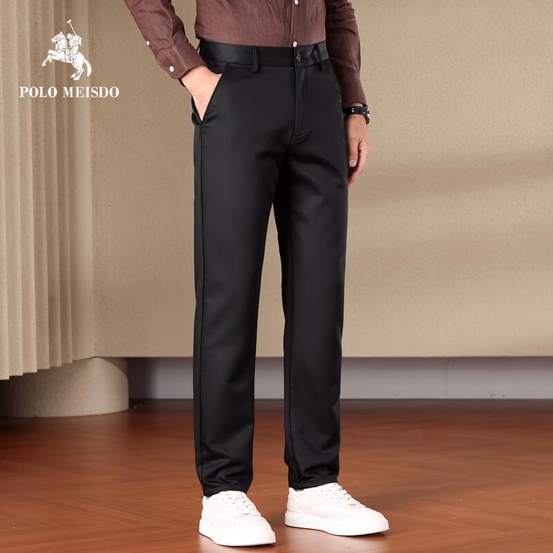 POLOMEISDO Men s Casual Straight-Leg Business Trousers 31