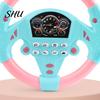 Co-pilot Steering Wheel Toy Game Preschool Rotate 360 Degrees with Sound 2 Stable Suction Cups Scene Experience Educational Auditory Cognition