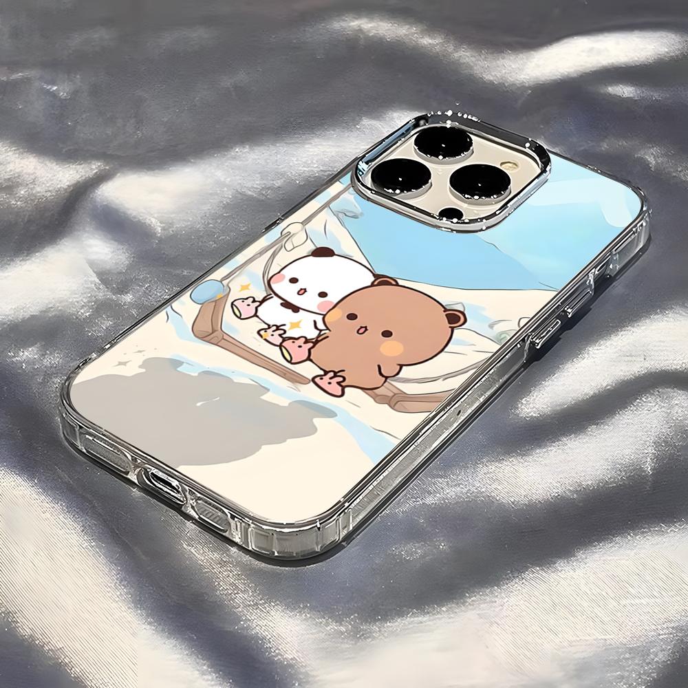 

Cute BuBu DuDu Phone Case For IPhone 17 Pro Max 16 15 14 Pro Max IPhone 13 Pro Max 11 Plus Transparent Cover iPhone 14 Pro