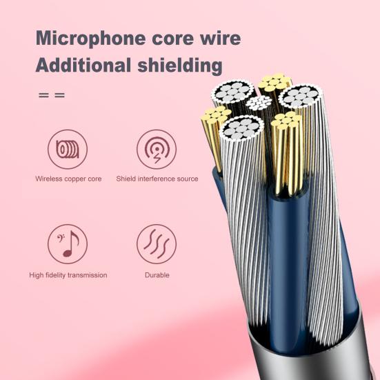In-ear Wired Earphone Metal Magnetic Subwoofer Mic Volume Control Gaming Headset