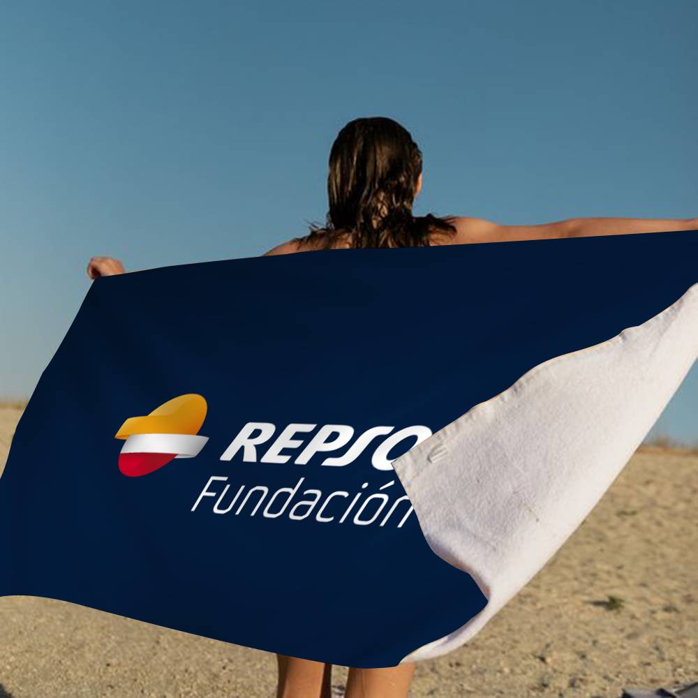 R-Repsol Retro Microfiber Printed Beach Towel Mountain Climbing Yoga Beach Swimming Running Absorbent Soft Towel