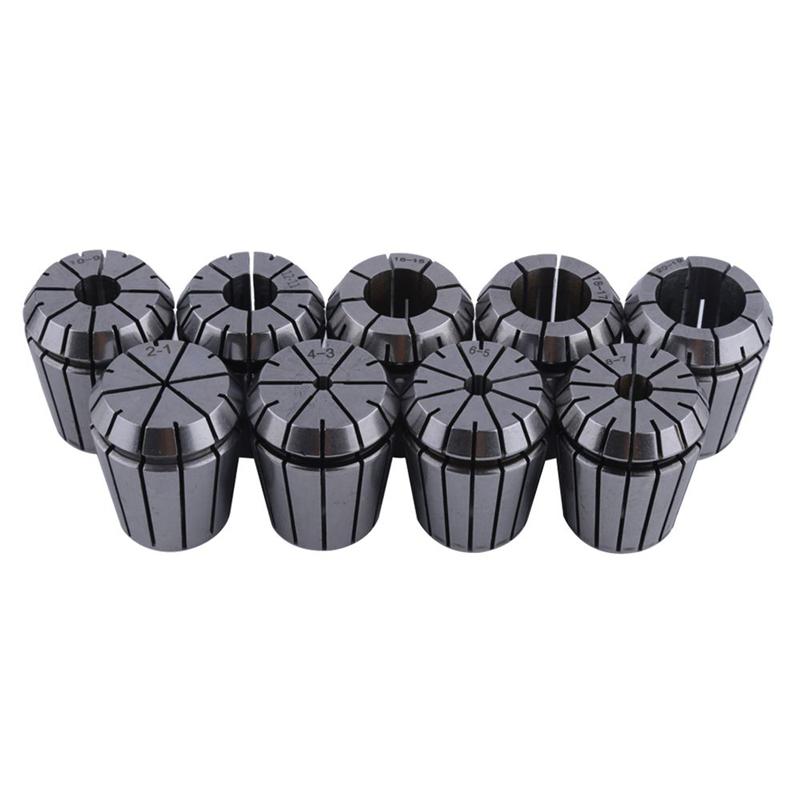 ABWR-9Pcs ER32 Spring Collet Set For CNC Workholding Engraving Machine And Milling Lathe Tool 2/4/6/8/10/12/16/18/20Mm