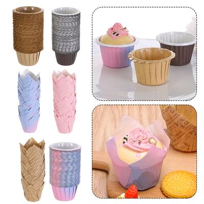 & Kitchen Bakeware Pastry Tools Greaseproof Paper Tulip Baking Cup Cupcake Liners Cake Muffin Cups
