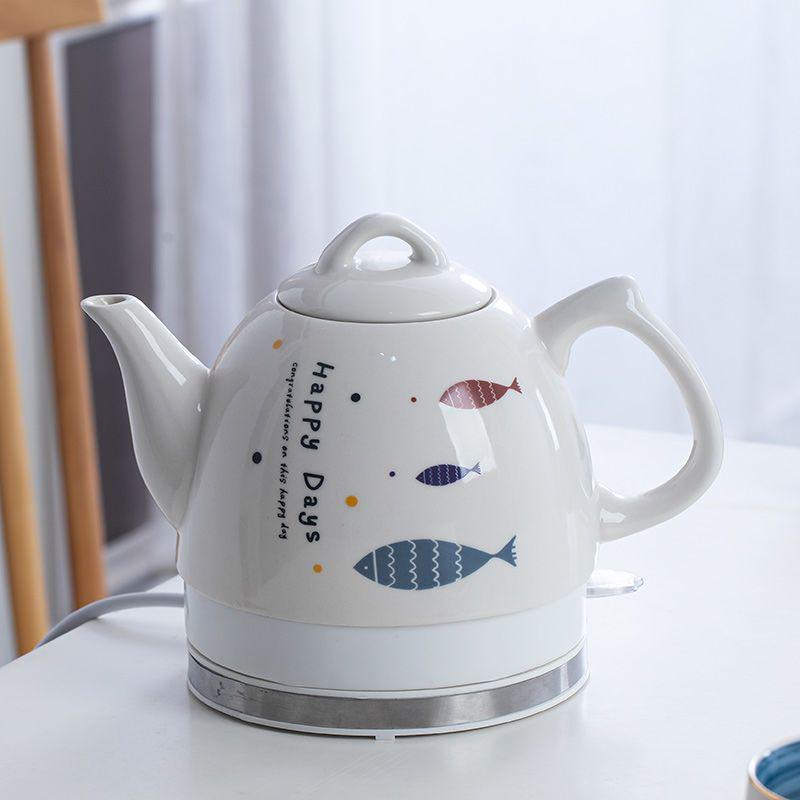 Ceramic Electric Kettle with Auto Power-Off, Large Capacity for Brewing Tea At Home