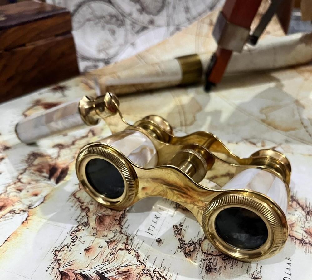 

Винтажный бинокль складной монокуляр телескоп подзорная труба латунь античная отделка M аэро