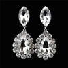 New Full Diamond Atmospheric Long Earrings Muse Super Flash Rhinestone Water Drop Earrings Temperament Crystal Bridal Earrings