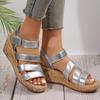 Slope Heel Sandals Women Summer New Velcro Sandals