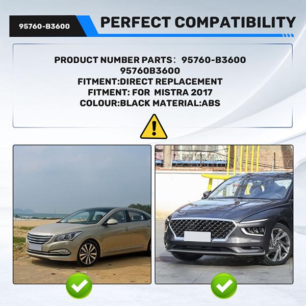 95760B3600: Compatible Rear View Camera for Hyundai MISTRA