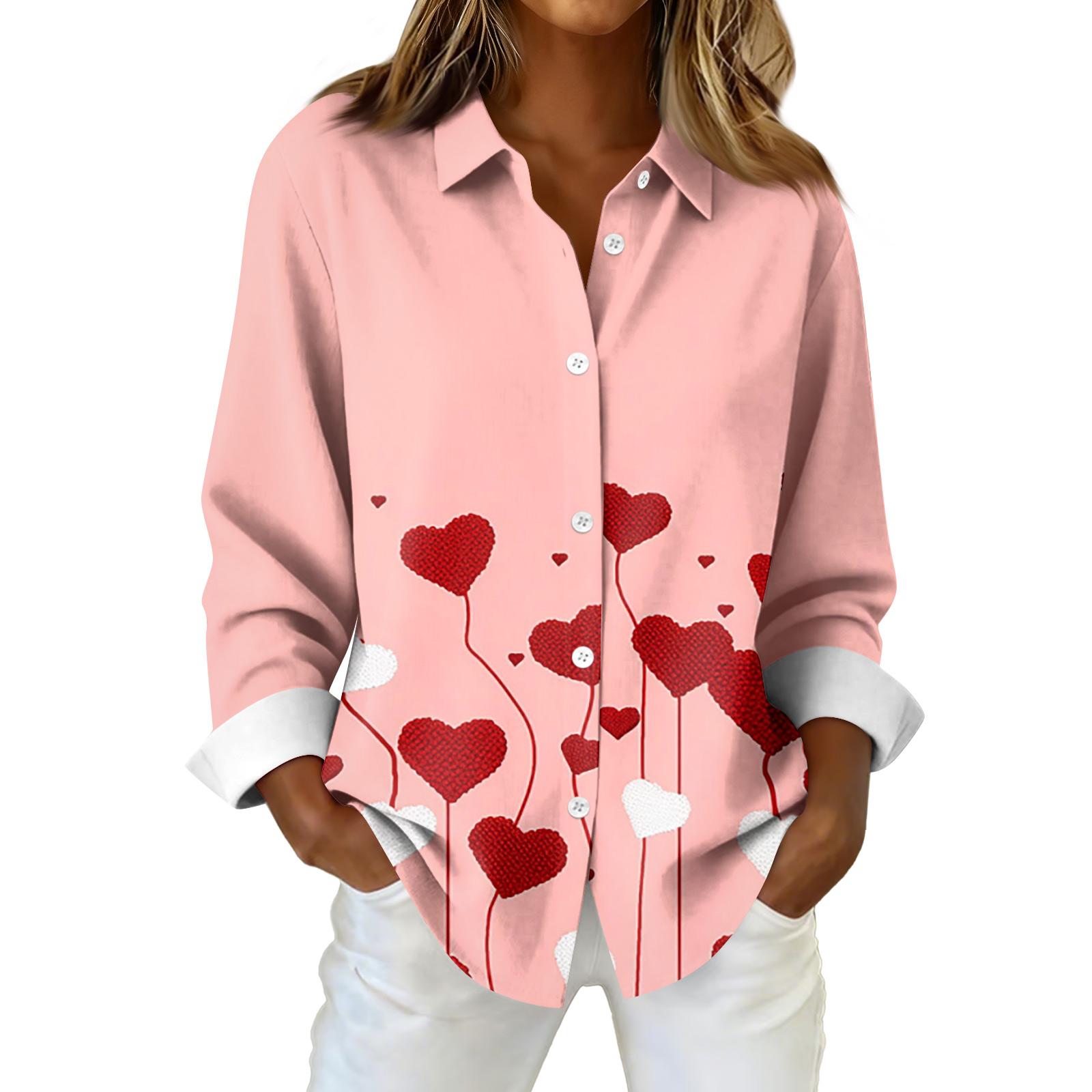 

Женская рубашка-блузка с рождественским принтом и пуговицами, длинный рукав, повседневный базовый рубашечный воротник, обычный топ XL