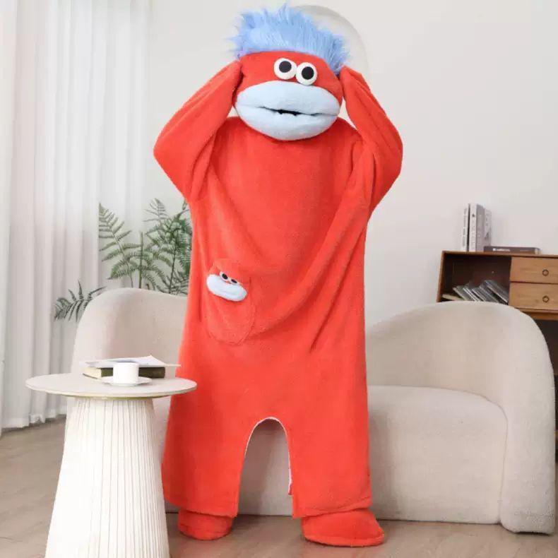 Pigiama Intero in Pile Mostro Big Mouth - Ispessito, Caldo e Divertente