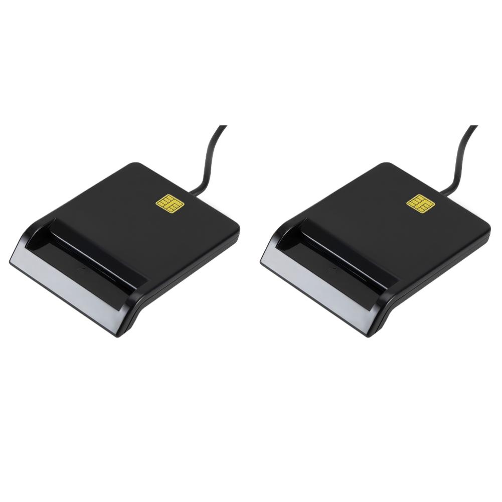 1/2 Τεμάχια USB Αναγνώστης Έξυπνης Κάρτας Σταθερή Λειτουργία Αξιόπιστη Απλότητα για DNIE ATM CAC IC ID Κάρτα SIM Κλωνοποιητής Συνδετήρας Windows