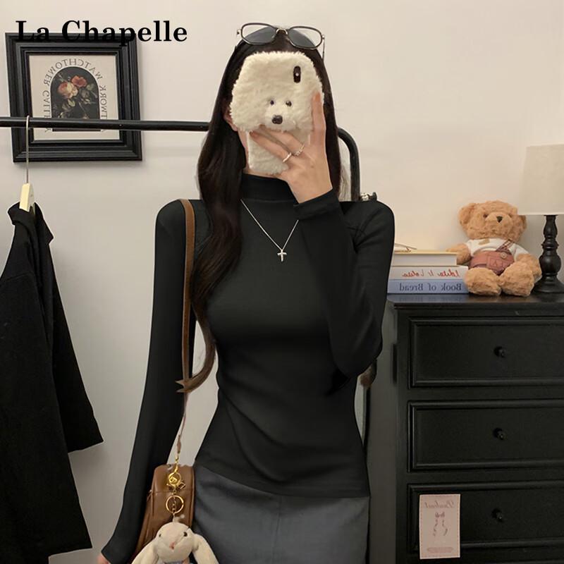 La Chapelle Women s 2025 Mock Neck Long Sleeve Slim-Fit Top M