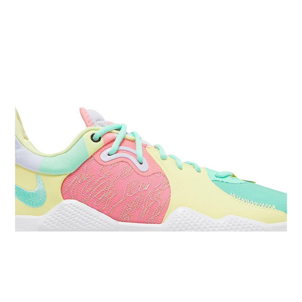 Nike PG 5 EP 'Daughters' (Unisex) Green Glow / White / Sunset Pulse / Black Basketball Shoes CW3146 301
