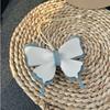 Creative Butterfly Shape Leather Bag Charm Solid Color Bow Key Charm DIY Couple Key Accessories