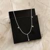 Zircon Teardrop Tassel Necklace: Simple, Versatile Choker for Everyday Wear