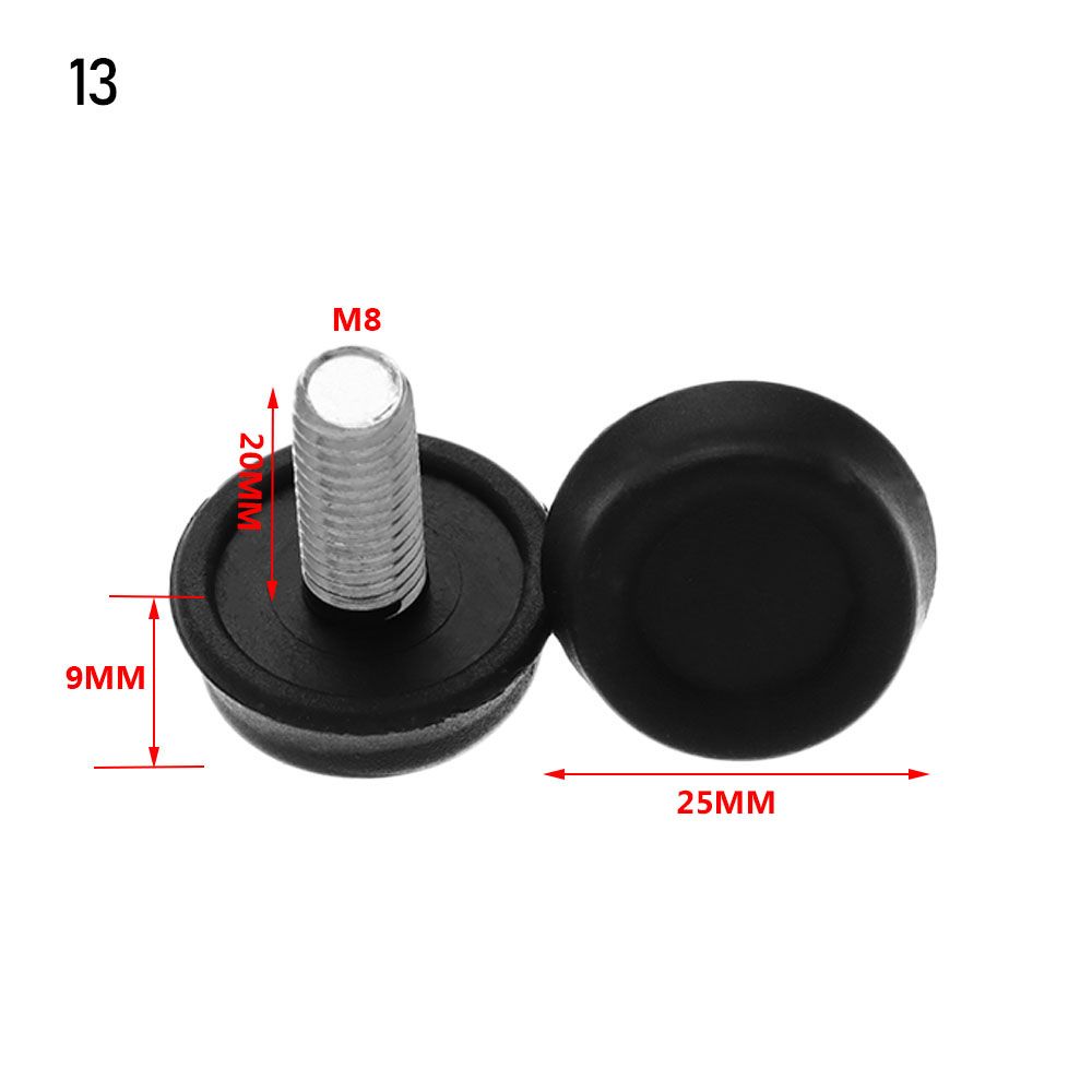 10Pcs Anti-Skid Floor Protector Table Chair Leg Pad Furniture Adjustable Bolt Leveling Feet Furniture Feet Chair Feet Level