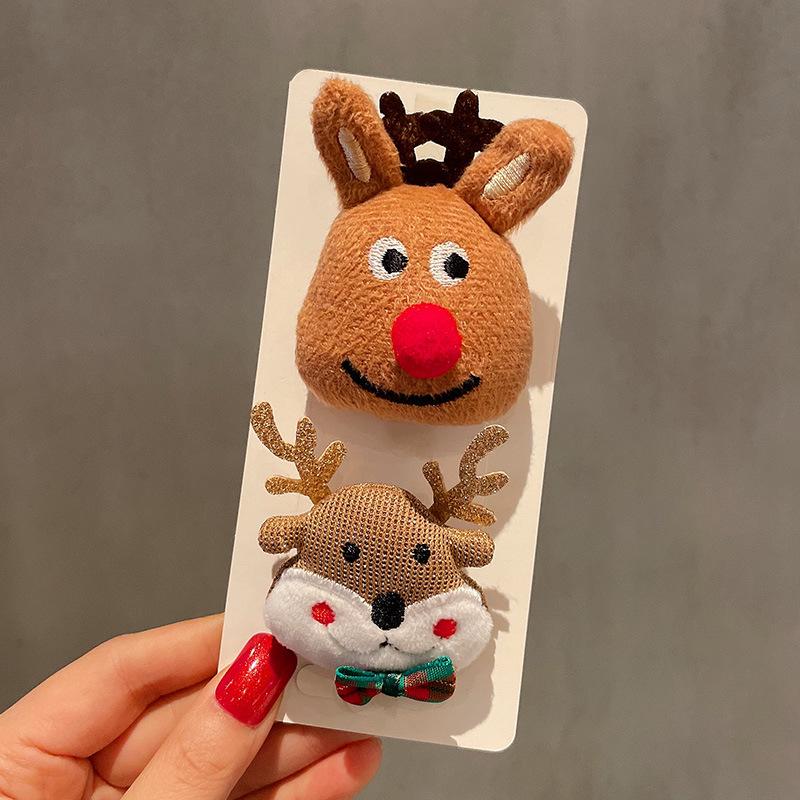 Reindeer Snowman Christmas Brooch Pin for Women - Holiday Gift & Decoration