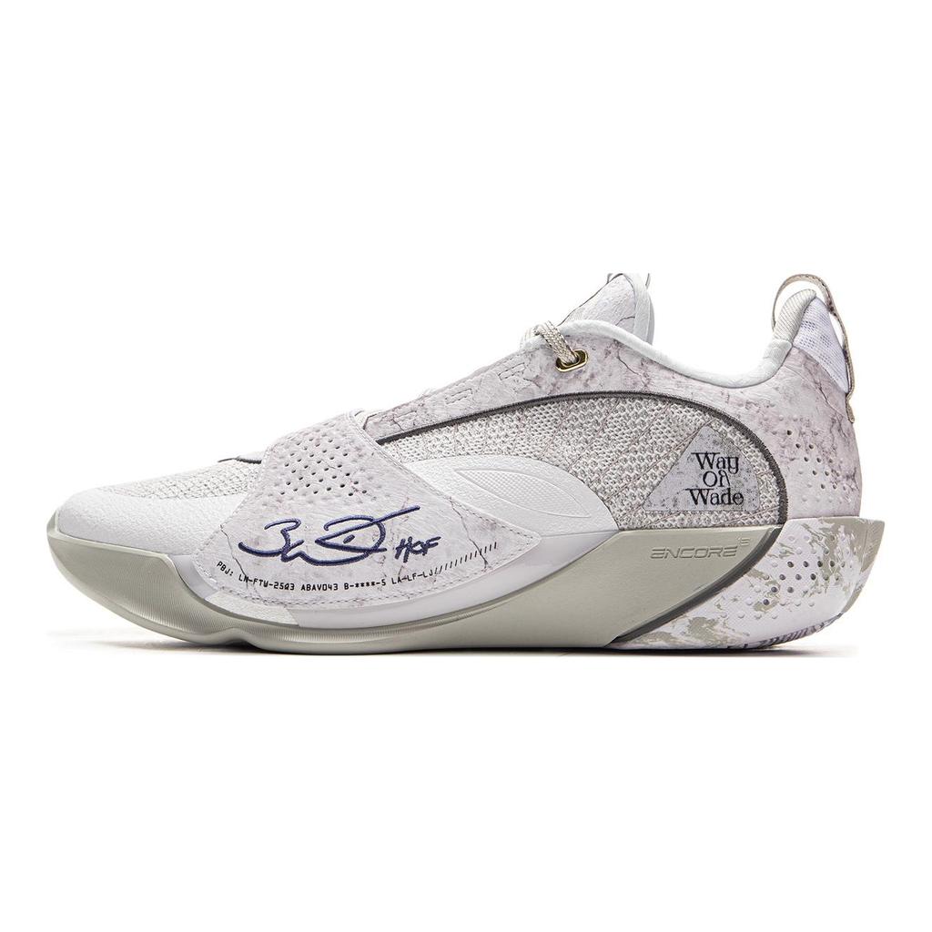 Li Ning Wade All City 13ENCORE Low Top Basketball Shoes Men's White Gray ABAV043-3