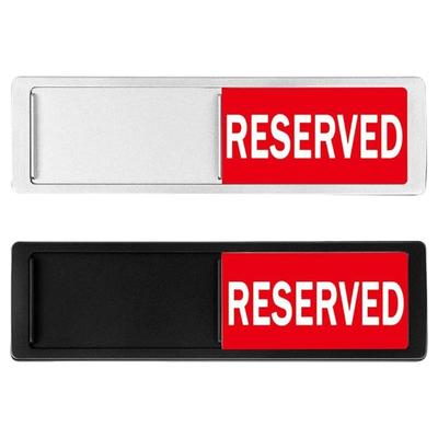 Office Door Signs Do Not Disturbs,Reserved/Available Sliders Sign Home Office Vacant Occupied Privacy Sliding Door Sign