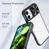 Luxury Crystal Clear Slide Camera Protection Case for IPhone 16 Pro Max 15 14 13 Plus Mini Acrylic Hard Transparent Back Cover