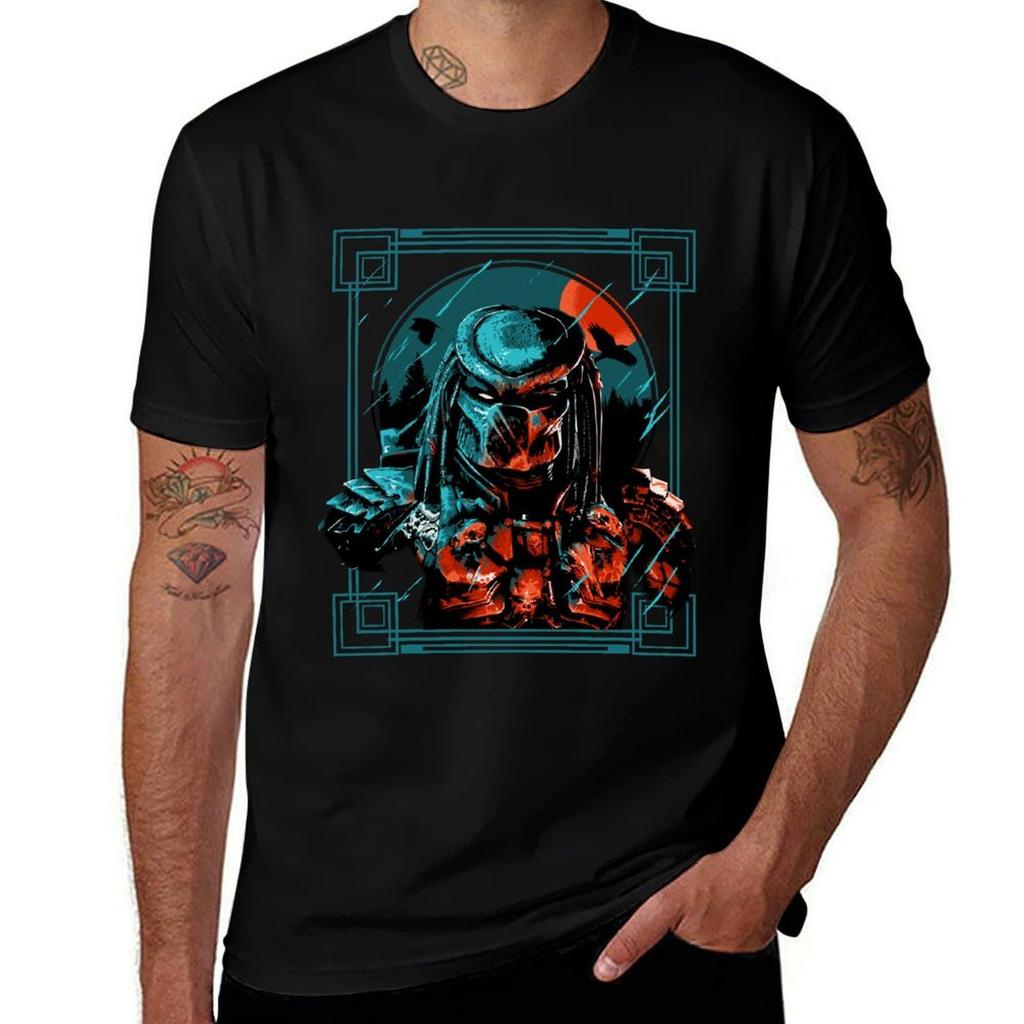 Alien Hunter T-Shirt Athletic Fit Sports Short Sleeve Top