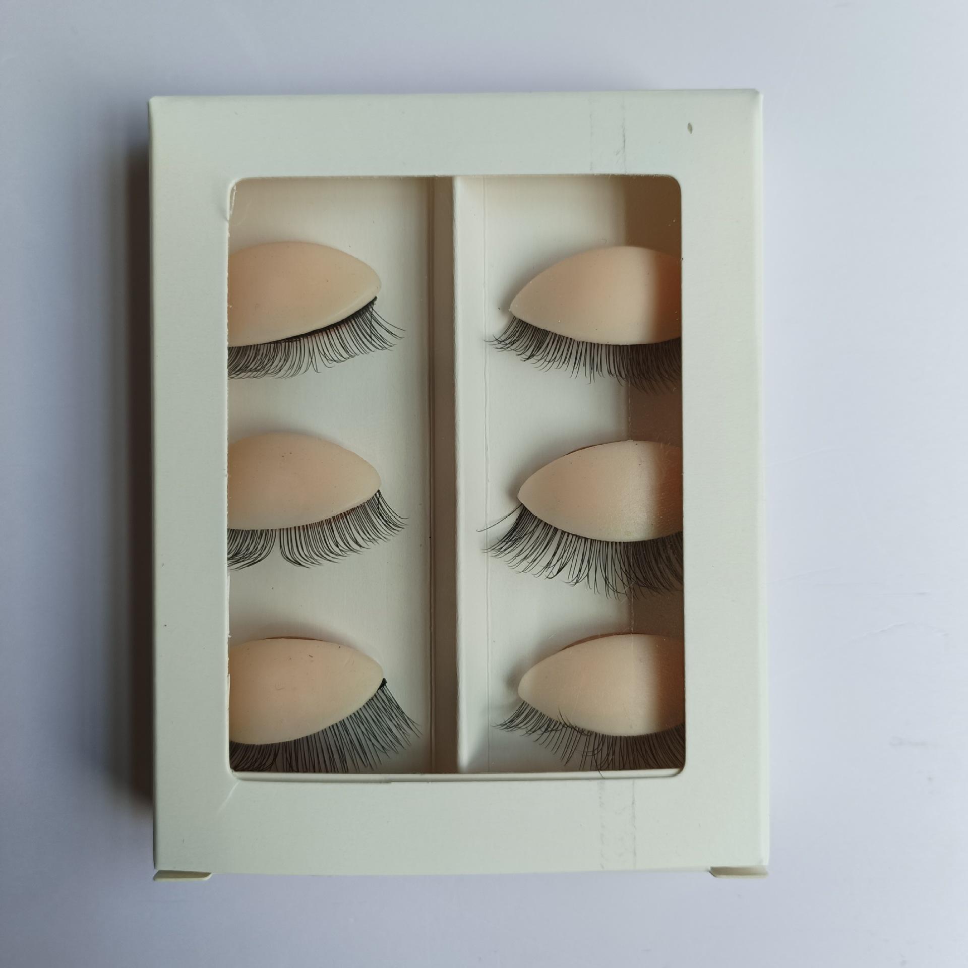 Lash Mannequin Head for Practice Silicon Eyelash Extension Training Tool for Beginners in Eyebrow Beauty