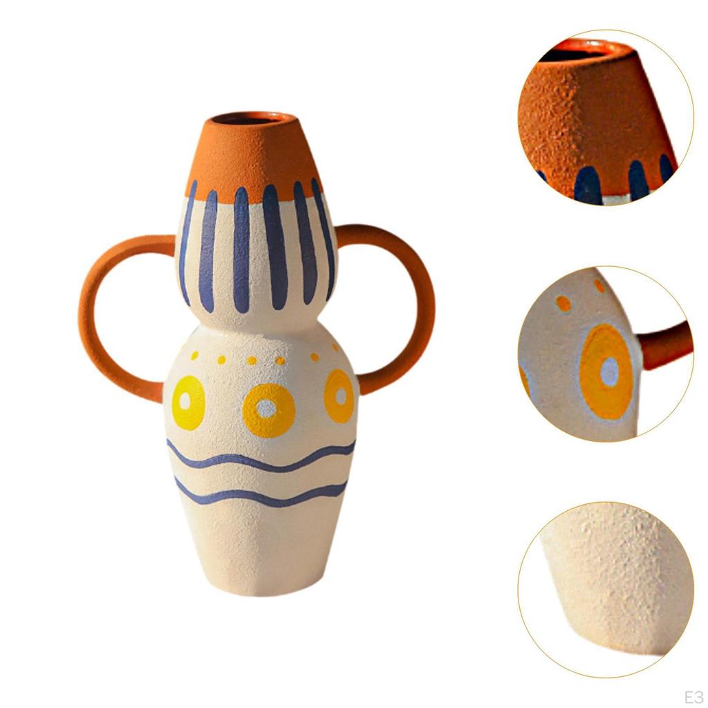 Abstrakte Kunst Vase Keramik Blume Blumentopf für Trocken Frisch Dekorativ Floral