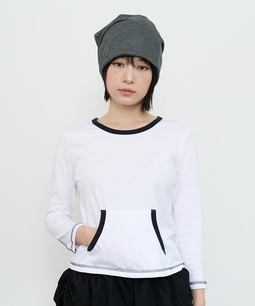 PARAKEET Patch Pocket Capri Sleeve (White)